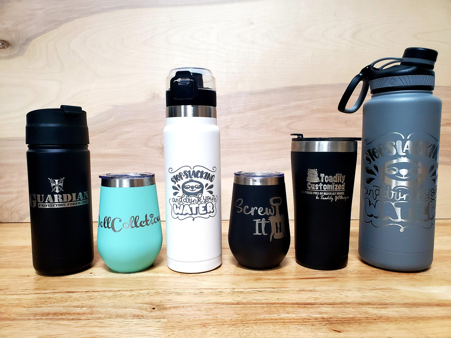 Customized Water Bottles & Cups- Coming Soon!