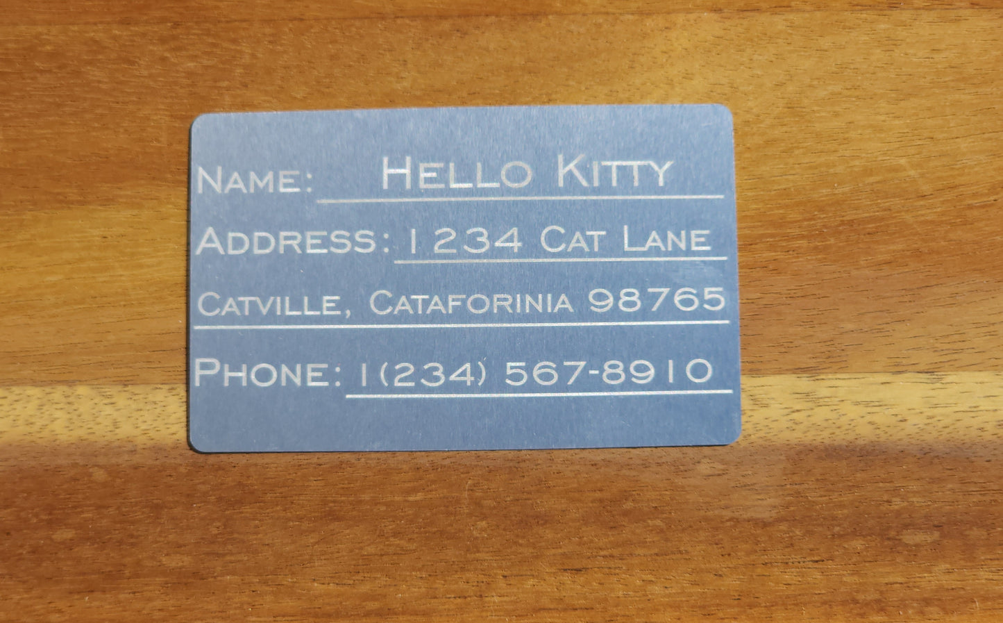 Aluminum Business Cards / Multi-Use Cards