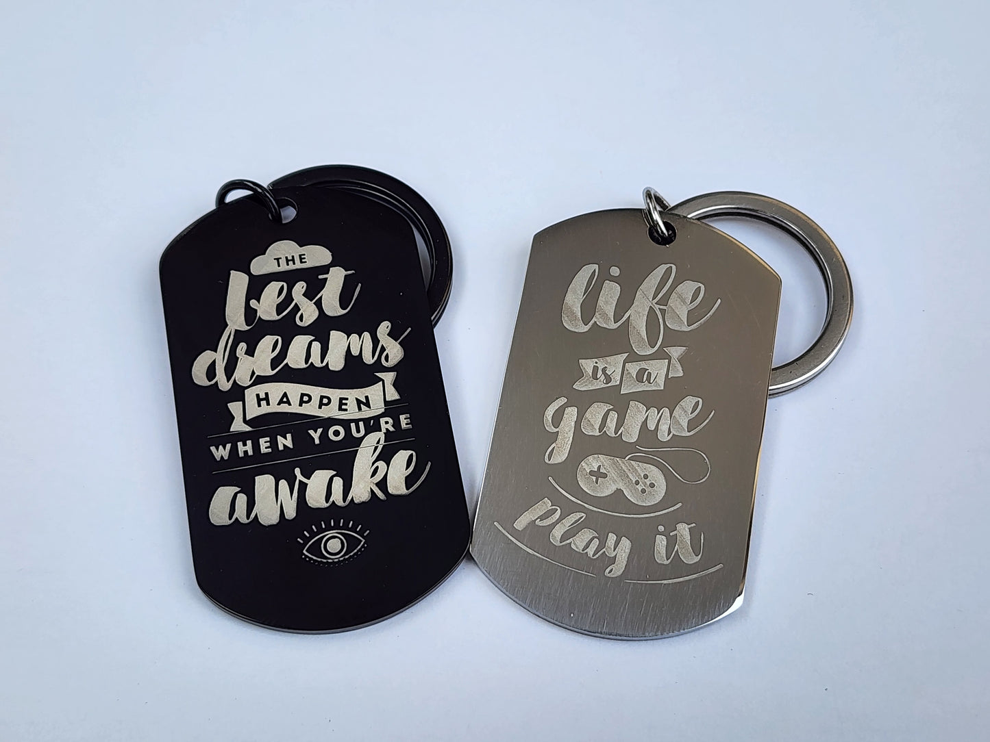 Customized Stainless Steel Dog Tag Keychain