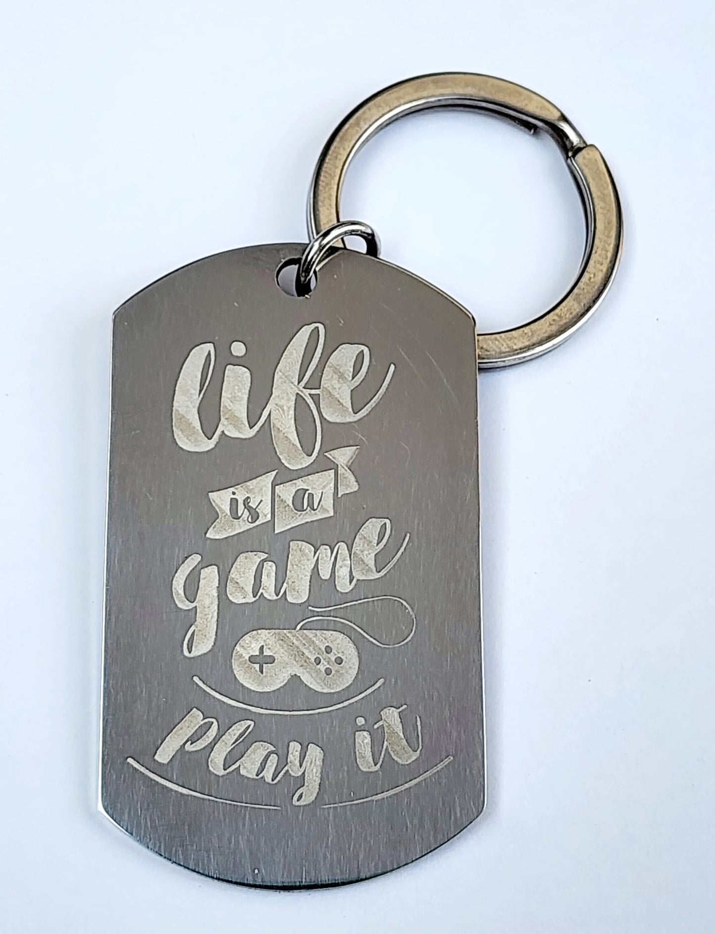 Customized Stainless Steel Dog Tag Keychain