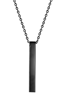 Customized Bar Pendant Necklace