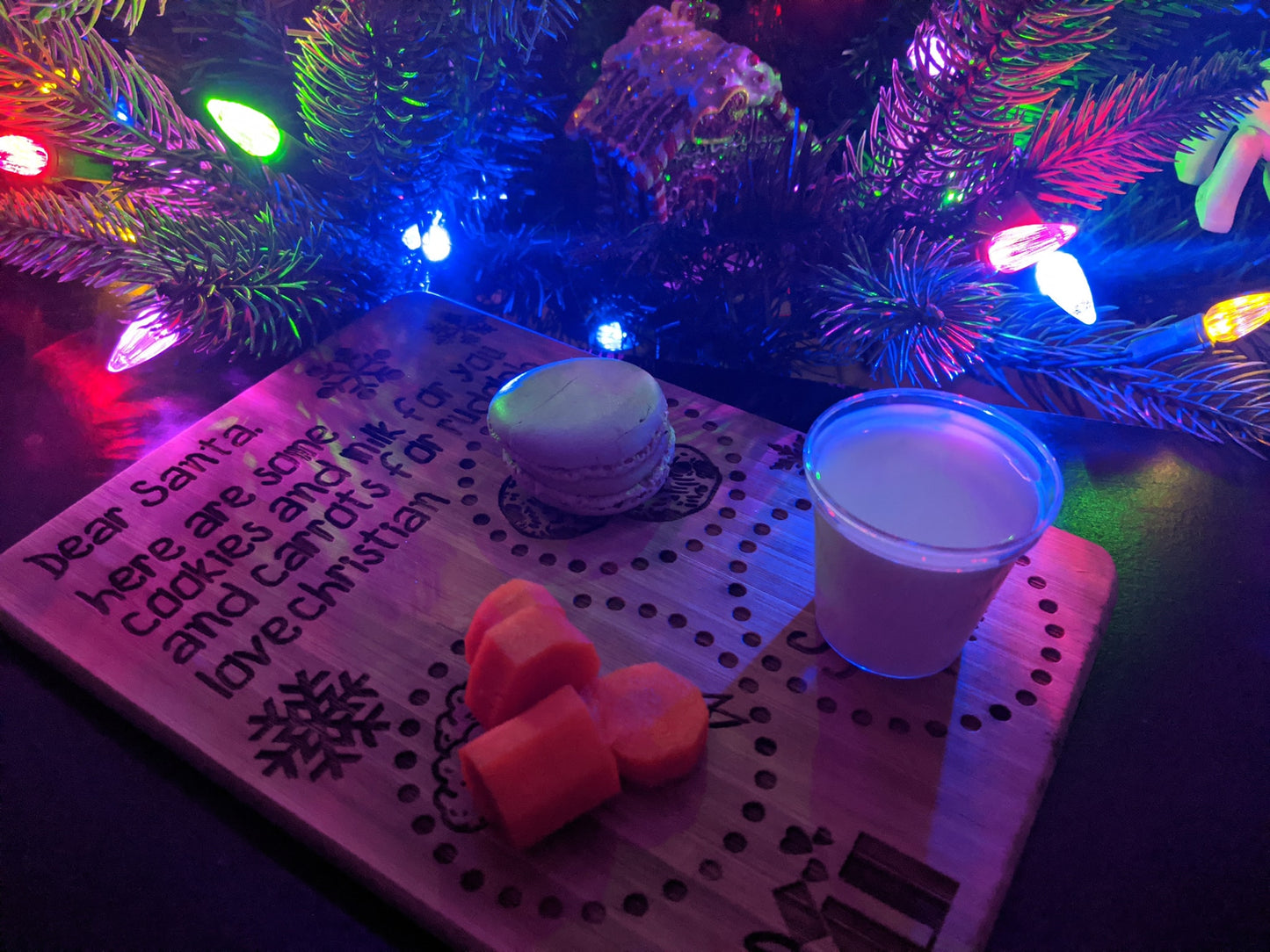 Customized Santa's Favorite Treats Board